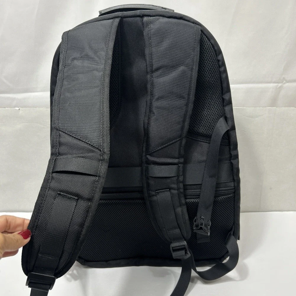 Tazbuzo 18.4x 13 Inch Black Red Travel Laptop Backpack Men's